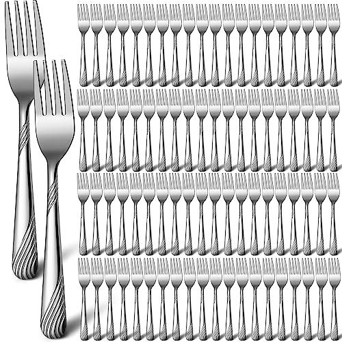 200 Pieces Stainless Steel Dinner Forks Bulk - Stylish & Durable Flatware Set
