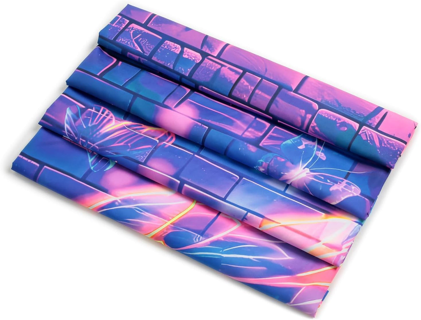 Manicer Blacklight Angel Wings Tapestry, UV Reactive Neon Wings Wall Hanging Tapestries, Fluorecent Butterfly Aesthetic Wall Art Decor for Bedroom, Living Room - 70.9" x 90.6"