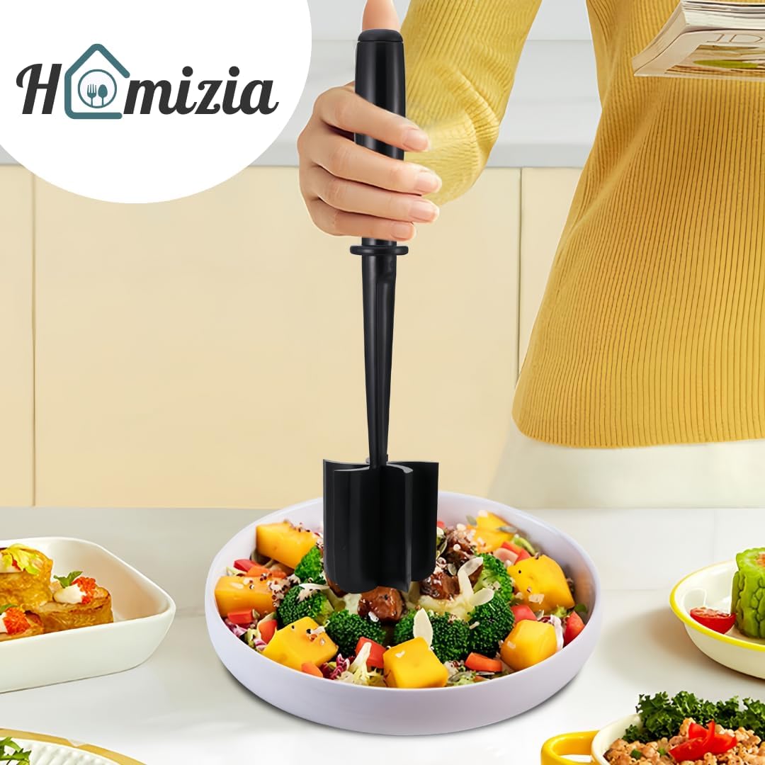 Meat Chopper - Premium Nylon Hamburger Smasher & Potato Masher for Easy Cooking | Heat Resistant Tool