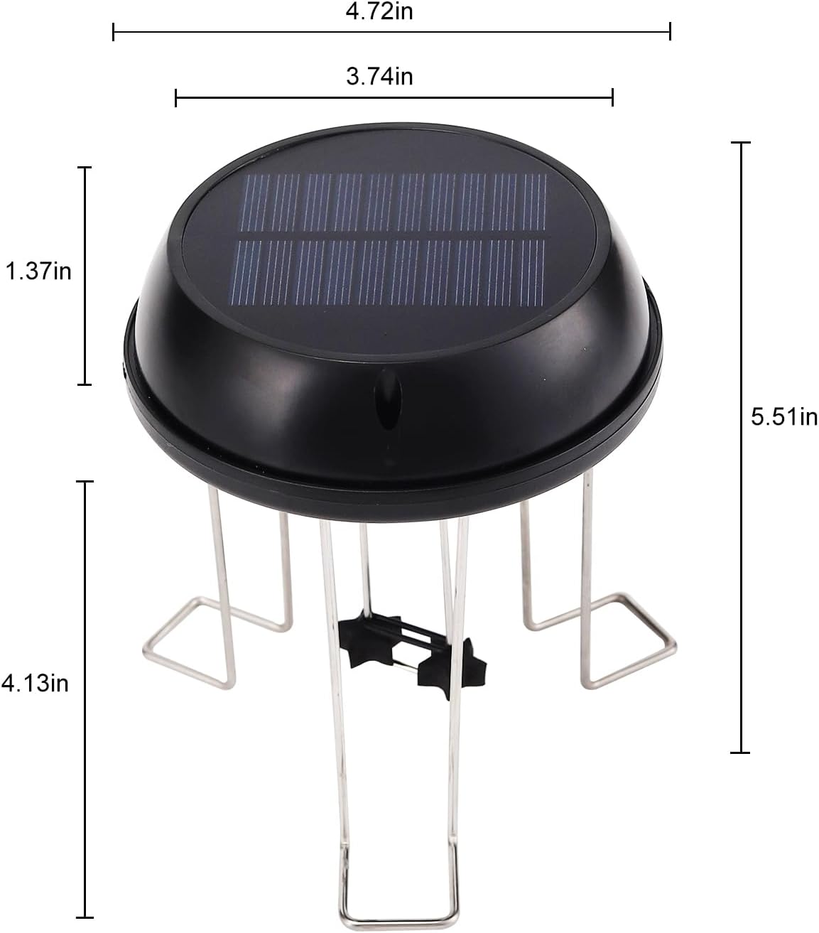 Skiennix Solar Bird Bath Swing Device - Stainless Steel Bubble Enhancer for Garden Ponds & Pools