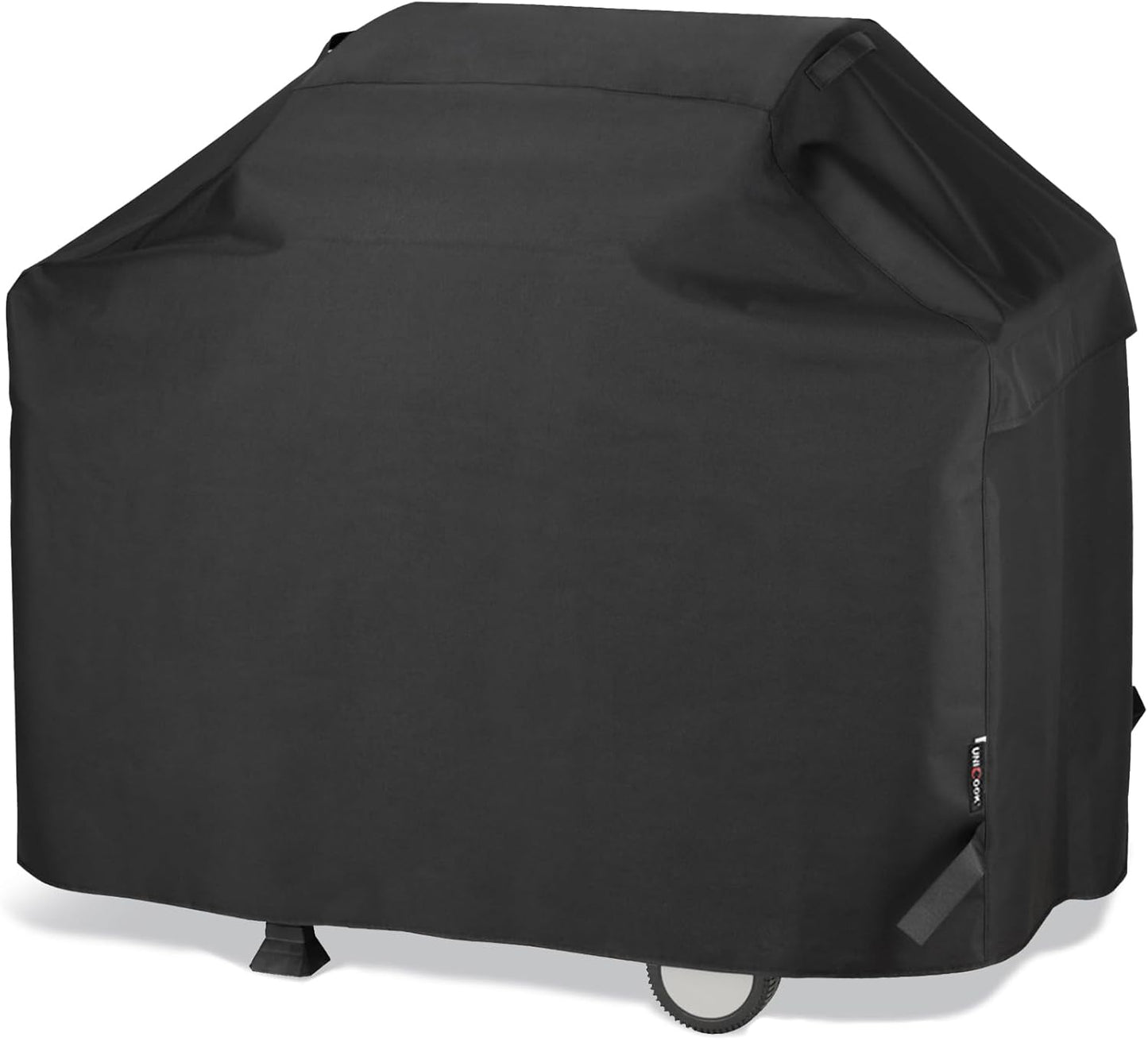 Unicook 50-Inch Heavy Duty Waterproof BBQ Grill Cover - Air Vents, Handles, Straps | Fits Weber, Char-Broil, Nexgrill