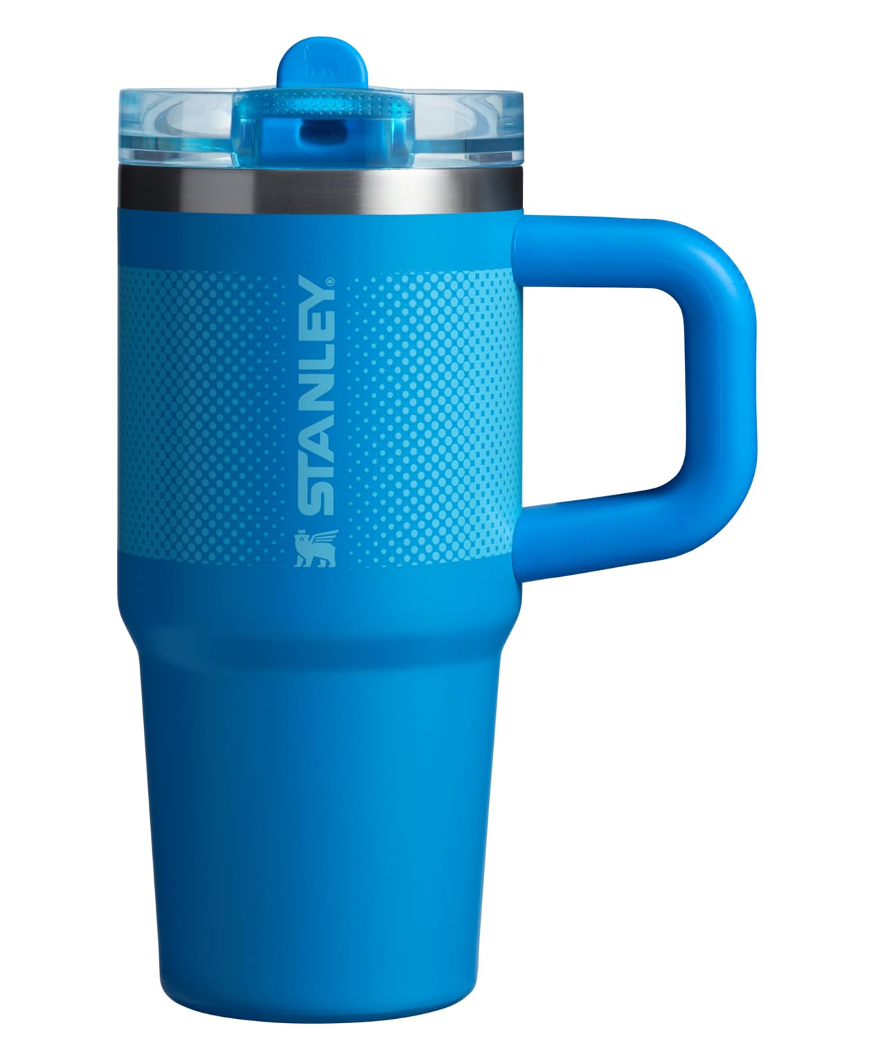 STANLEY Quencher ProTour Flip Straw Tumbler with Leakproof Lid 14 oz | Built-In Straw and Handle | Cup Holder Compatible for Travel | Insulated Stainless Steel Cup | BPA-Free | Azure Fade