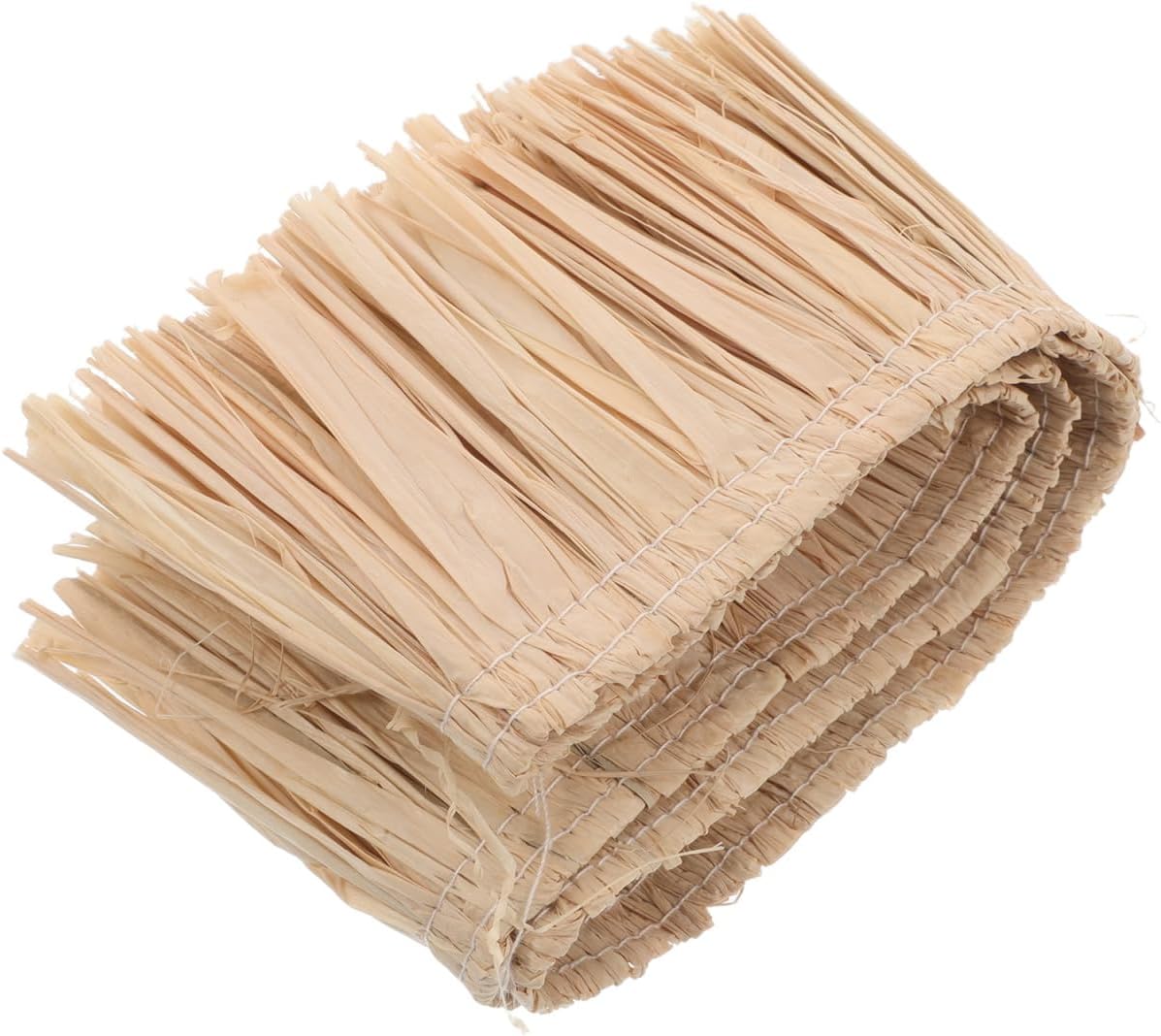 Raffia Fringe Trim by Skiennix - Handmade Straw Tassels for Boho Decor & Hawaiian Costumes