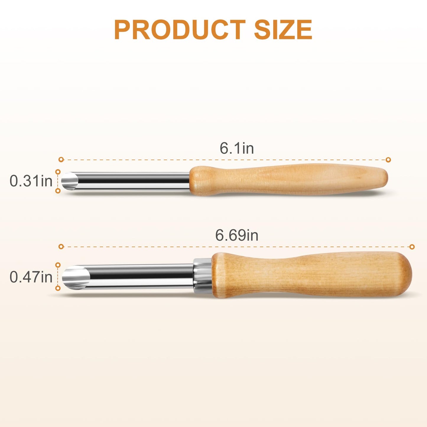 LBOKLING 2 Pack Straw Puncher for Plastic Lids, Straw Hole Puncher for Plastic Lids, Lemonade Cups, Cafe Drinks and Deli Container Straw Hole Puncher, Circular Clay Hole Cutters for Pottery Tools