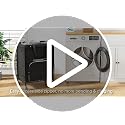 Branwick 170L Large Black Rolling Laundry Basket with Wheels & Removable Bag