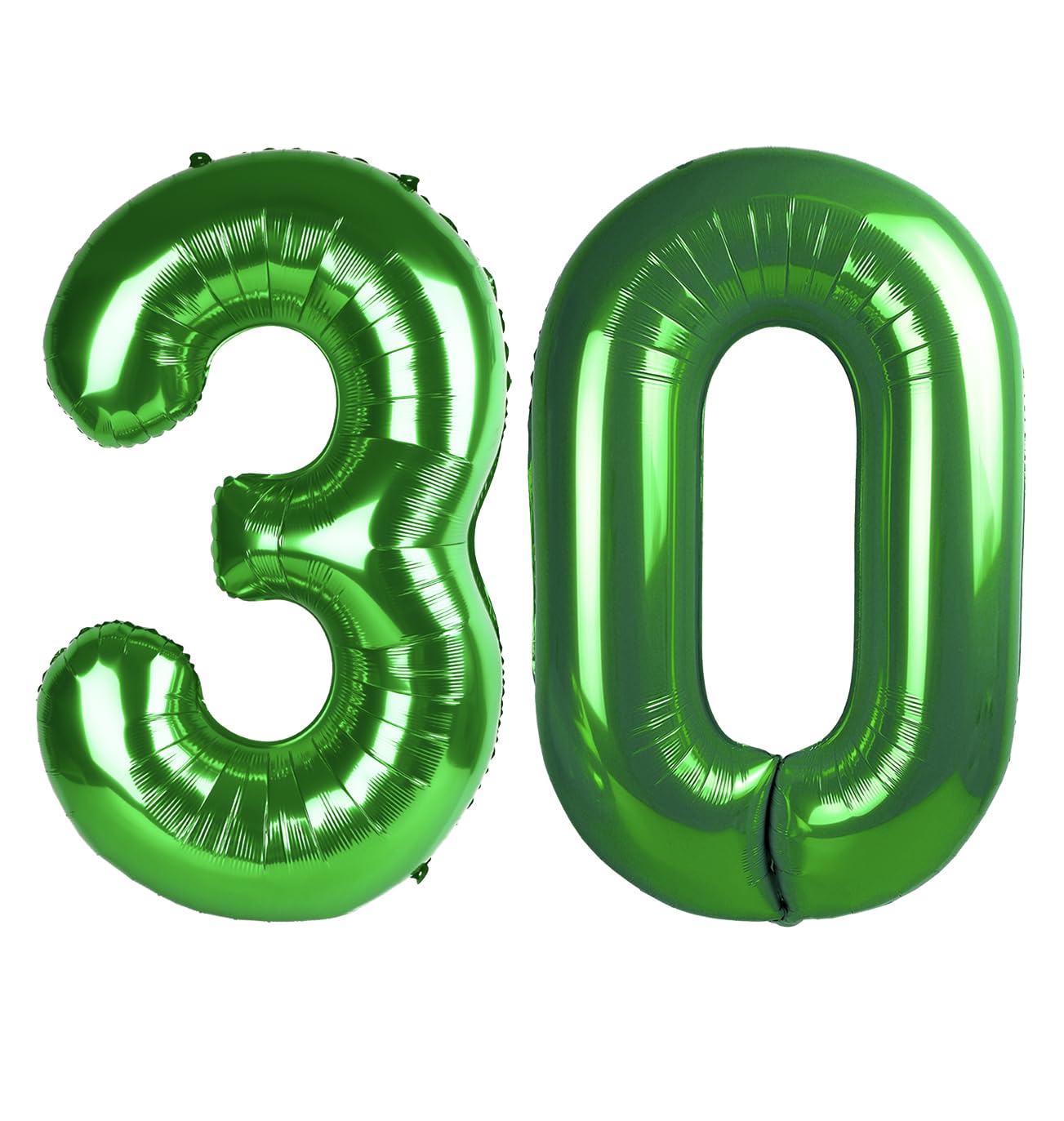 Green Number 30 Balloon 40 inch, 30 Number Balloons, 30th Green Birthday Decorations, 30 Year Old Women Men Party Supplies, St. Patrick's Day Games Theme Birthday Decorations