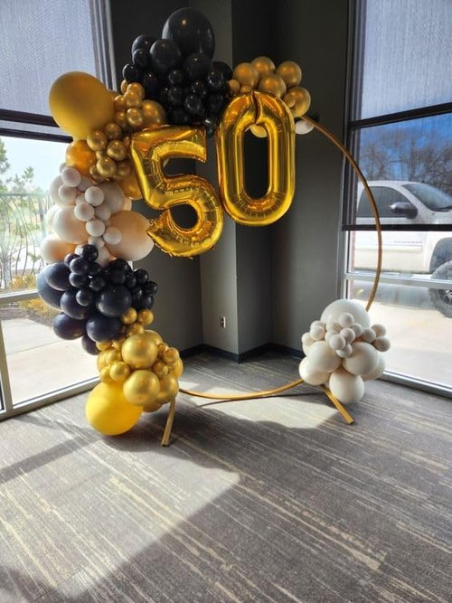 Gold Number 4 Balloon 40 Inch, 4th Birthday Party Decorations for Children, Giant 4 Foil Balloon for Party Supplies