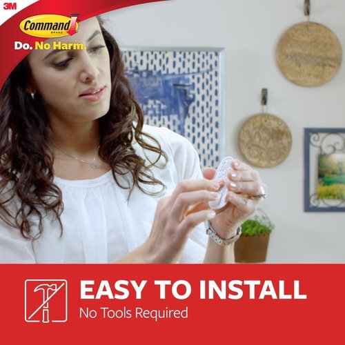 Command Large Designer Hook - Damage-Free Hanging Solution | Holds Up to 5 lb, Brushed Nickel Finish