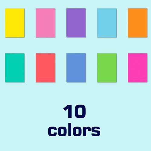 Colored Labels Stickers - 3" x 2" Large Adhesive Moving Labels in 10 Vibrant Colors | 200 Pack