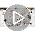 6-Piece Christmas Wooden Reindeer Centerpieces Set with Bowknots – Mantel Tabletop Decor