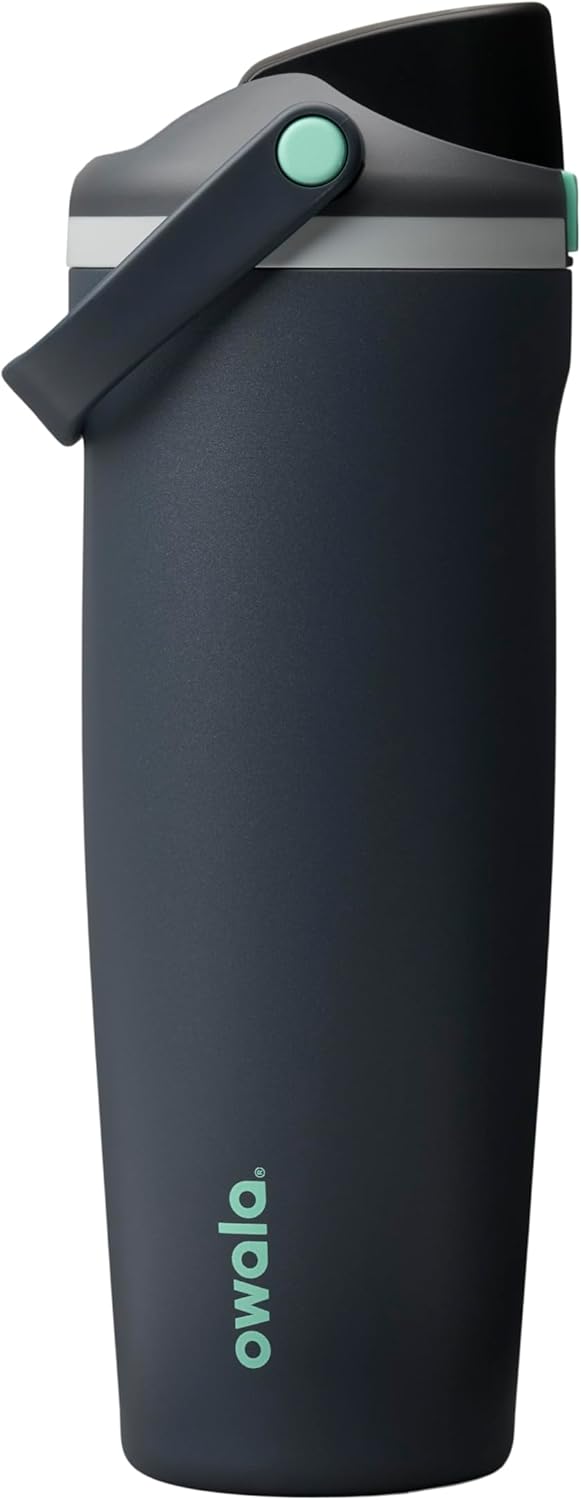 Owala FreeSip Sway Insulated Stainless Steel Water Bottle - 30oz, Two-Way Spout, Leak Proof, Foggy Tide