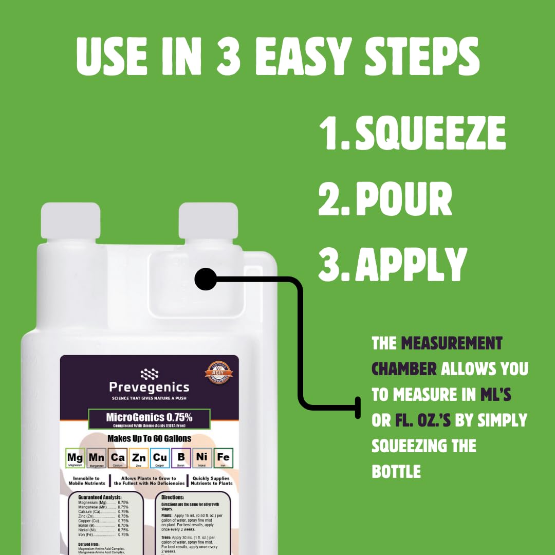 MicroGenics Liquid Fertilizer - 0.75% Nutrient Blend | 32 fl. oz. | Makes Up to 60 Gallons