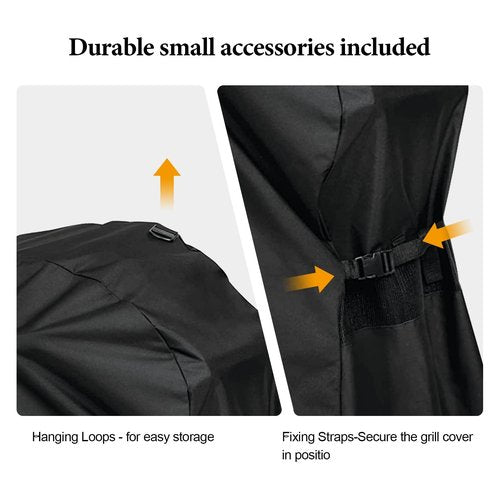 BBQ-PLUS Grill Cover for Napoleon PRO Prestige 500 Series Grill Heavy Duty and Waterproof BBQ Grill Cover for Napoleon Grill Accessories Black