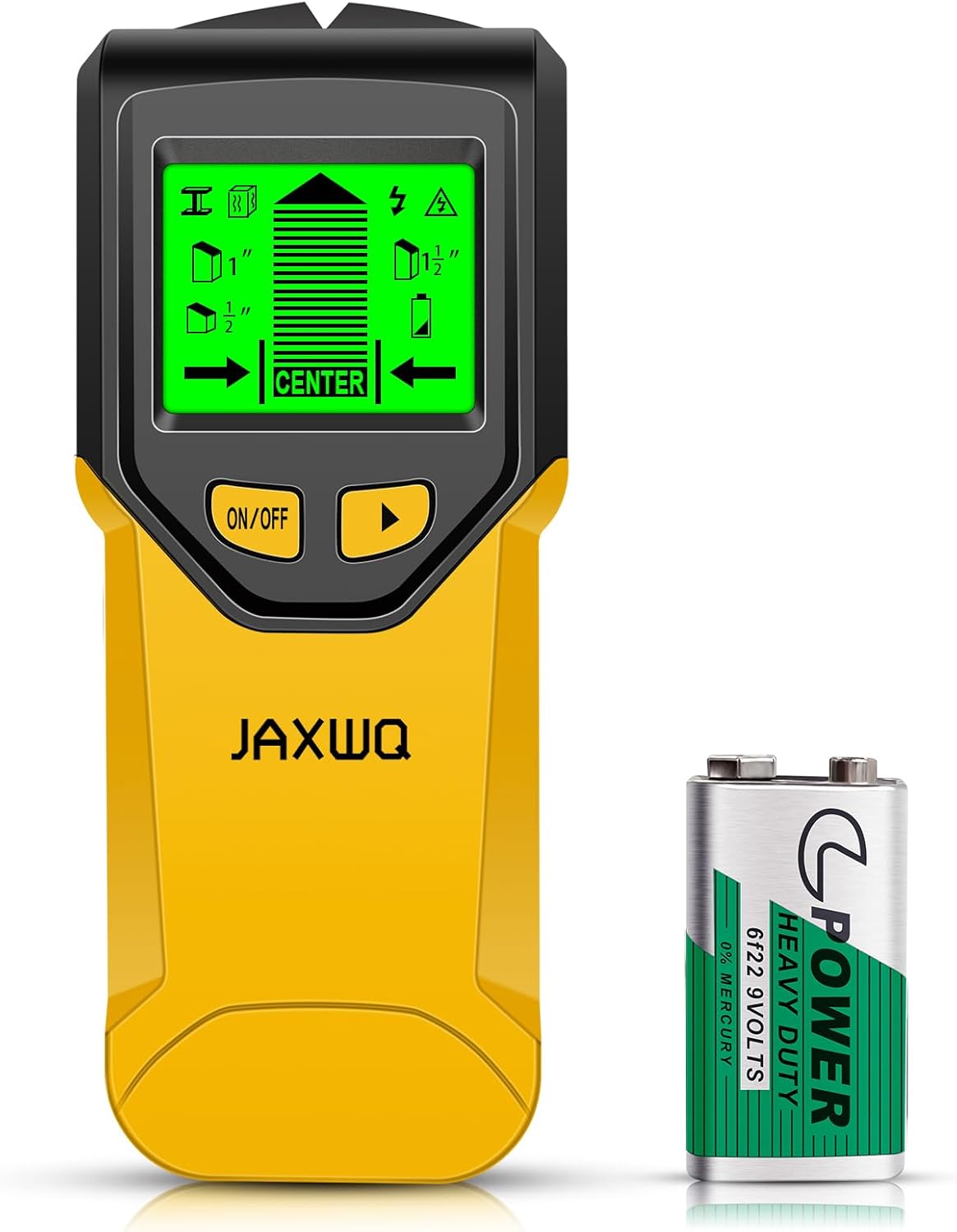 Skiennix Stud Finder Wall Scanner - 5-in-1 Tool with Microprocessor Chip & HD LCD Display | Yellow Pear