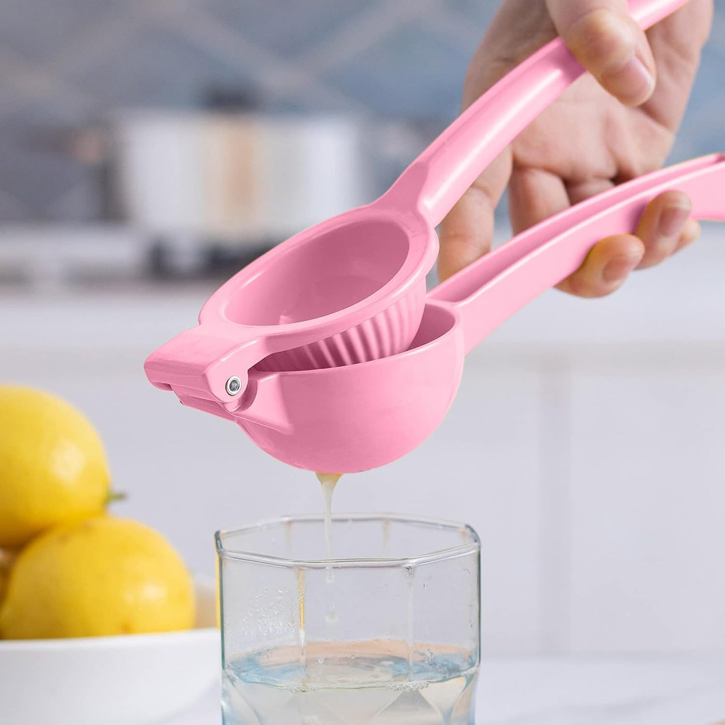 Metal Lemon Squeezer - Premium Manual Citrus Juicer for Fresh Juice | Durable Lime Squeezer