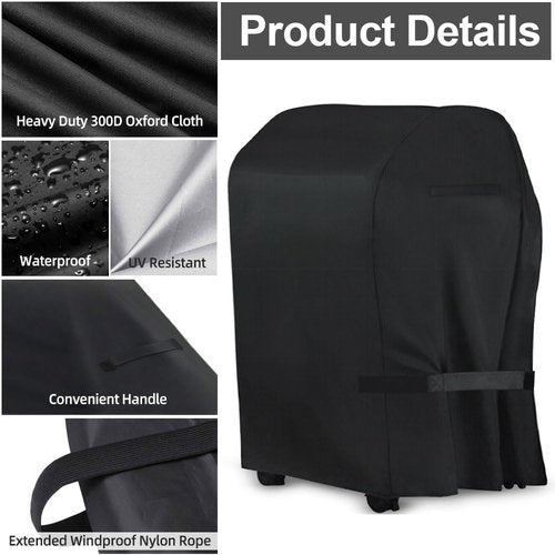 Char-Broil 40-Inch Heavy Duty Grill Cover - Waterproof, UV Resistant & Windproof Protection
