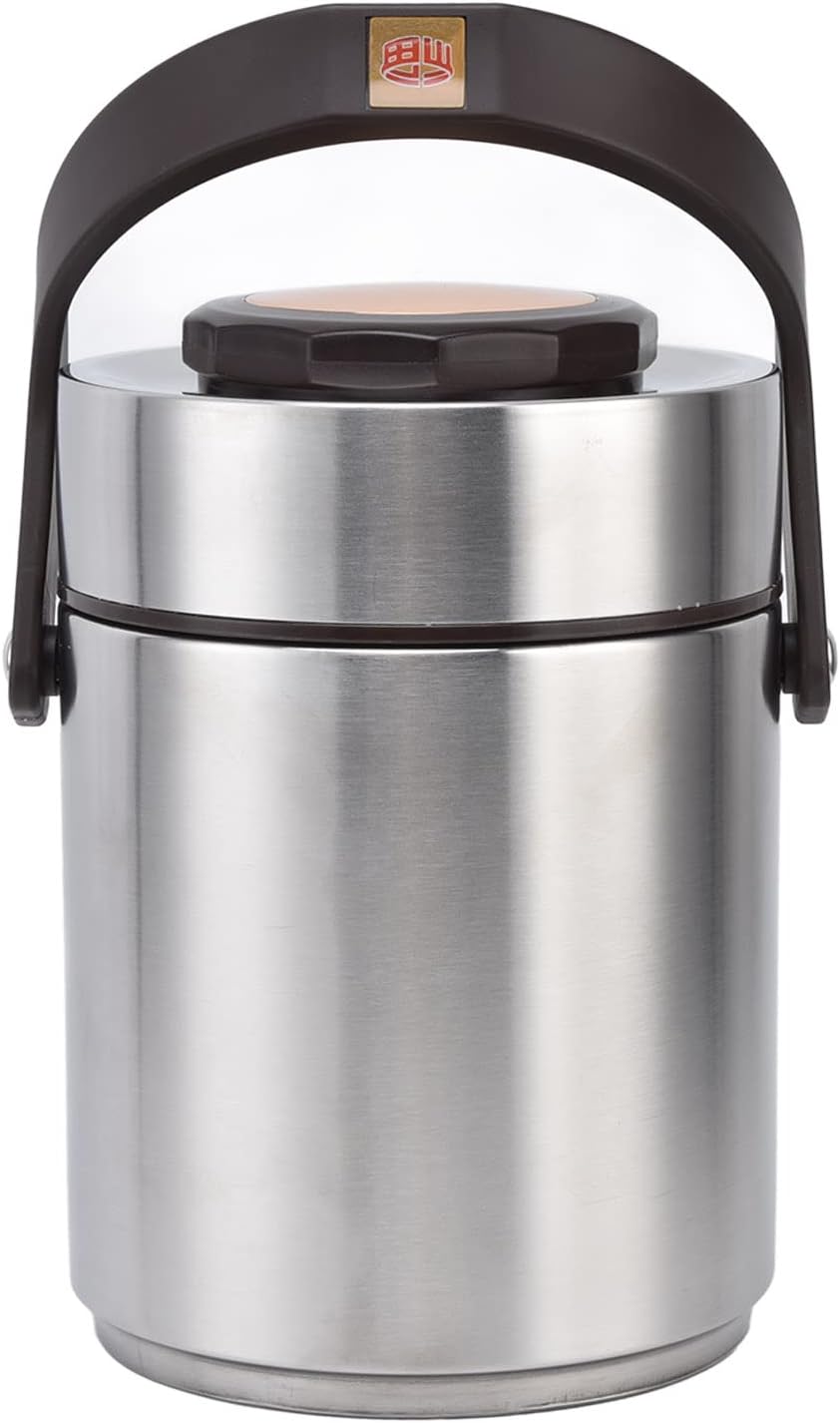 Mumusuki Insulated Lunch Box for Adults, Stainless Steel Food Jar with Leakproof Lid, Hot Cold Food Container, Vacuum Insulated for Work, Office and Outdoor (1500ml)
