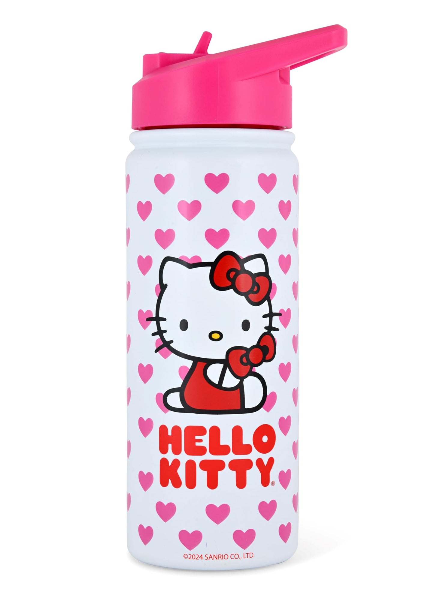 Sanrio Hello Kitty Insulated Water Bottle | 20 oz Stainless Steel Thermos for Kids | Hello Kitty Cup for Girls, Boys | Keeps Cold 24 Hrs, Hot 12 Hrs