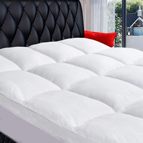 COONP Twin Mattress Topper - Extra Thick Cooling Plush Bed Pad Cover with Deep Pocket Design