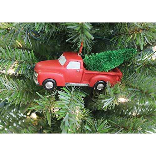 Midwest CBK 4 Inch Pickup Truck With Tree Ornament