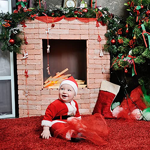 24 Pcs Artificial Red Berry Stems,7.9 Inch Christmas Berries Picks for DIY Crafts,Christmas Tree,Wreath,Berry Branch for Wedding Home and Party Decor