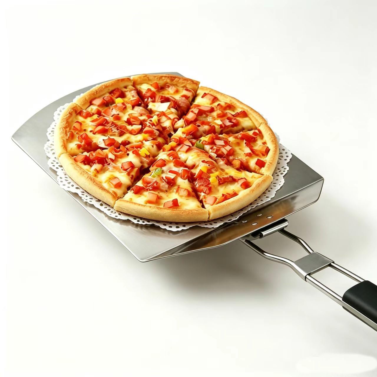 IQHLXN Pizza Peels,pizza peels metal,pizza steel for oven，pizza paddle。Essential Kitchen Tools for Making Perfect Pizza Crust, pizza peel.