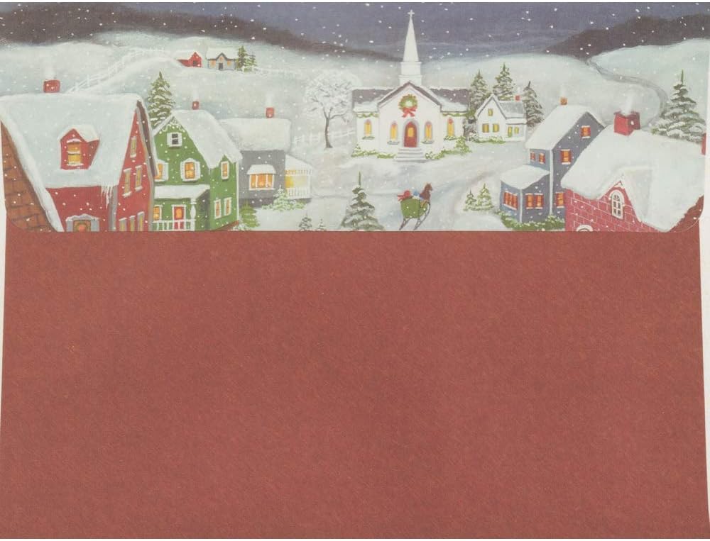 Silent Night Boxed Christmas Cards (18 Pack) - Elegant Holiday Cards by Mary Singleton