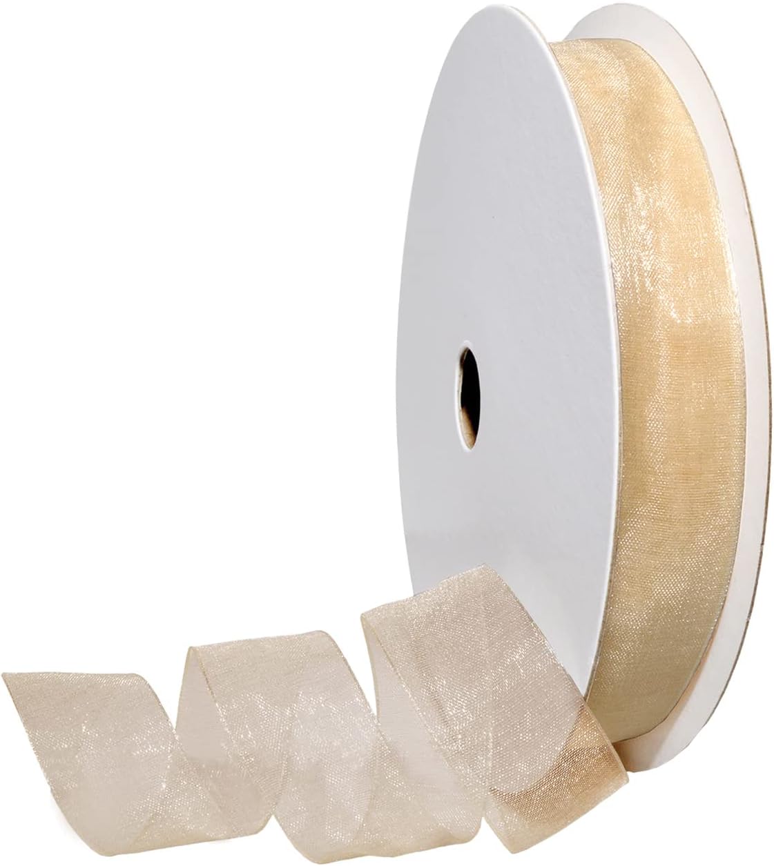 Red Organdy Nylon Ribbon - 5/8 Inch x 100 Yards | Morex 91803/100-609