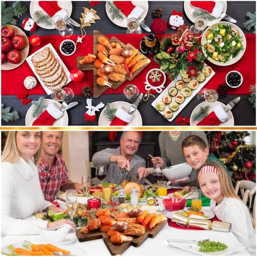 3 Pcs Christmas Tree Acacia Wood Charcuterie Boards, 12" Serving Platter Set - Ziliny