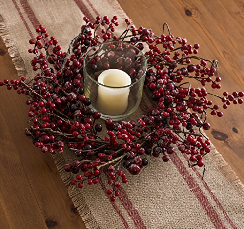 DII Jute Burlap Collection Kitchen Tabletop, Table Runner, 14x108,