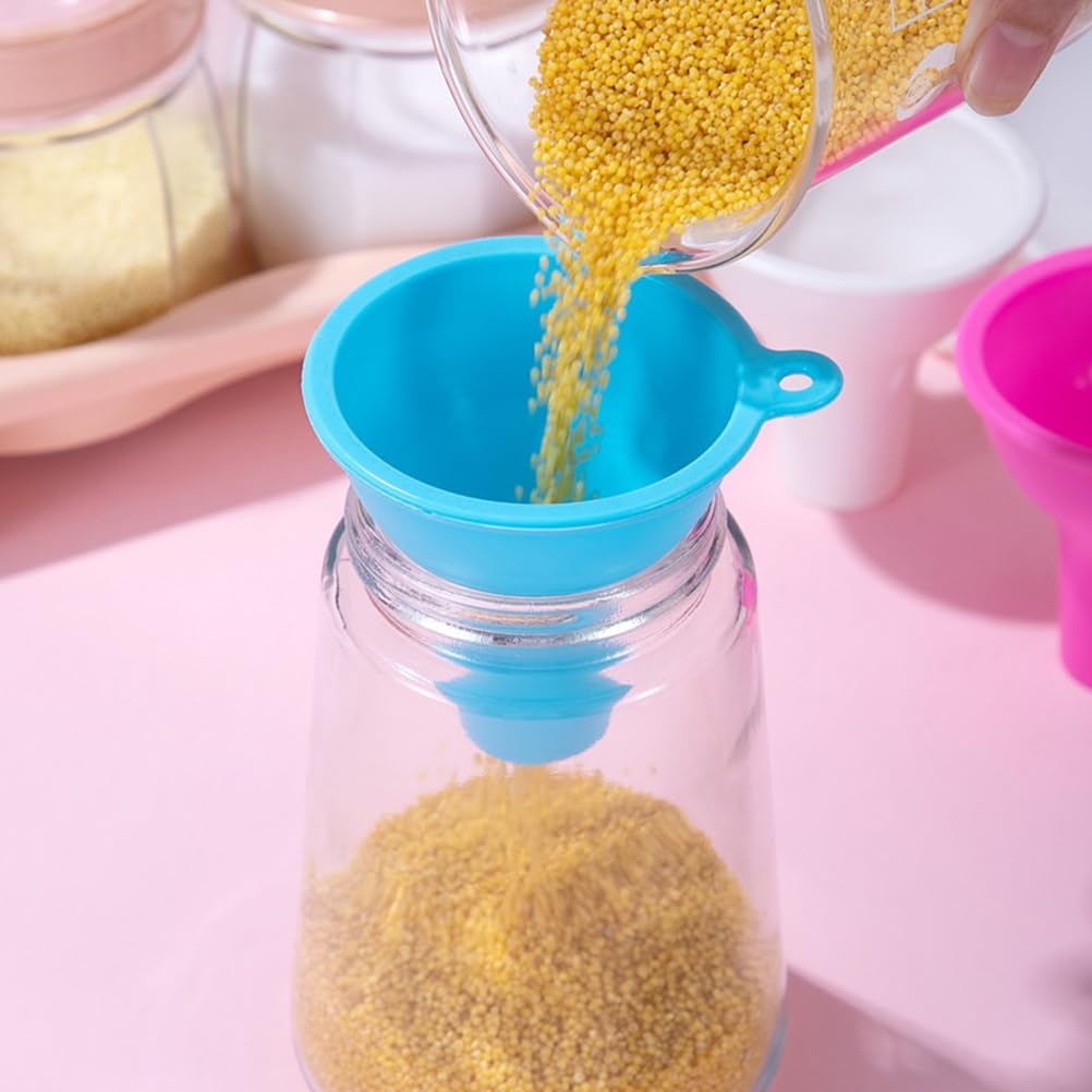 Skiennix Silicone Wide-Mouth Funnel - Multi-Function Kitchen Accessory for Easy Pouring | 8CM Size