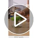 Vegetable Chopper with Stainless Steel Blades - 3-Cup Pull Chop, Food & Fruit Cutter, Non-Slip Base