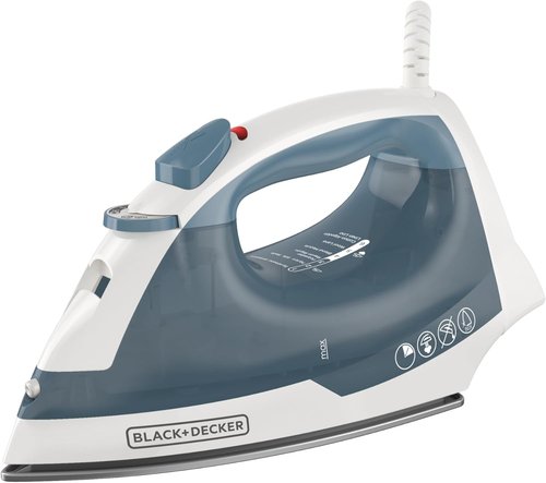 BLACK+DECKER Easy Steam Compact Iron - Lightweight, Nonstick Plate, Automatic Shutoff, 1200 Watts