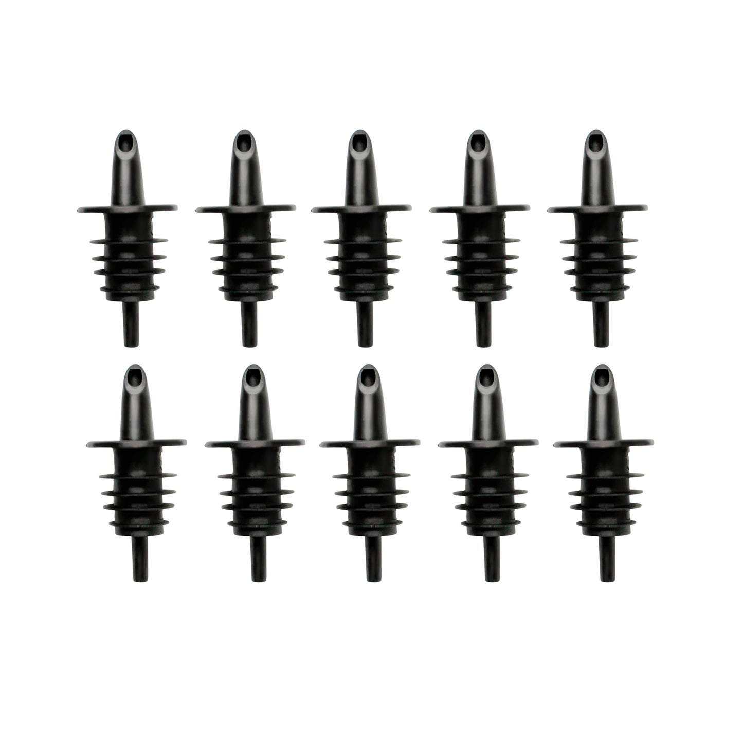Hawaiian Shaved Ice Syrup Precise Control Bottle Pourers, Professional Pour Spouts for Snow Cone & Drink Flavors (10-Pack)
