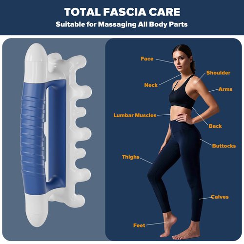 Fascia Massage Tool Blaster for Cellulite - Myofascial Release Tools for Trigger Point, Deep Tissue Lymphatic System Relief, Fascia Blaster for Muscle Knot Recovery & Relaxtion, Full Body Massager