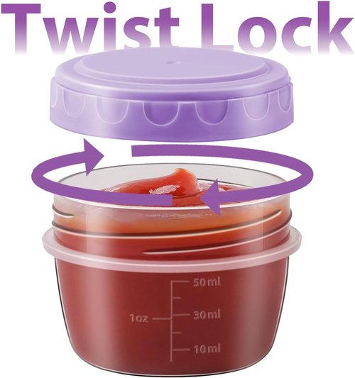 32 PCS Freezer Storage Containers - BPA-Free Plastic Soup Jars with Lids | Leakproof & Microwave Safe
