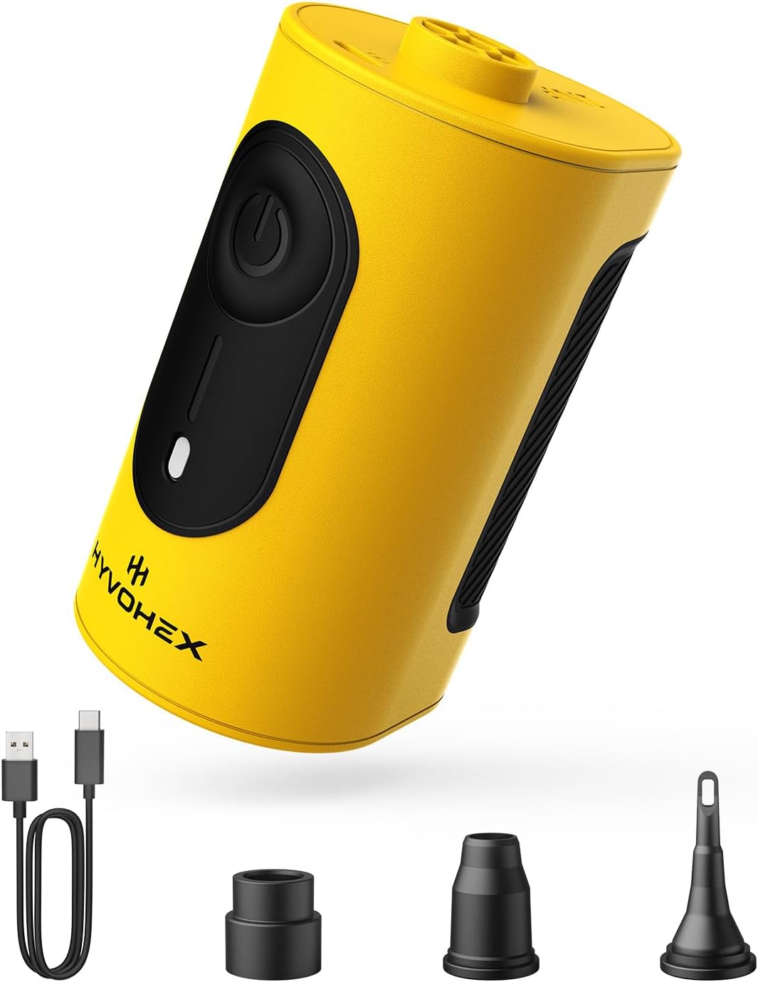 Skiennix Portable Air Pump - 4000mAh Ultra-Fast Electric Inflator with 3 Nozzles for Inflatables