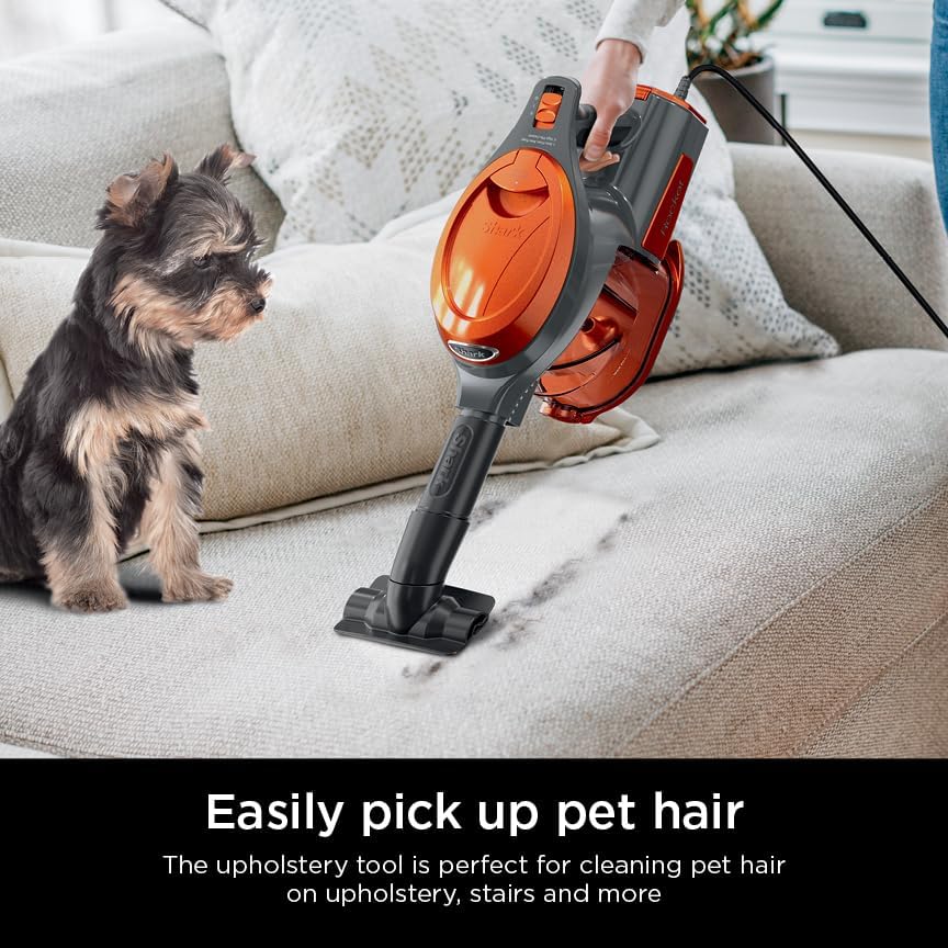 Shark HV302 Rocket Pet Corded Stick Vacuum - Lightweight & Versatile for Carpets & Hard Floors | Includes Crevice Tool & Pet Multi-Tool