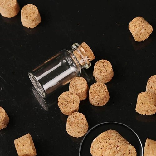 10 Pack Wooden Tapered Cork Plugs Natural Soft Wood Wine Corks, Cork Stoppers Wine Bottle Stopper For Wine Beer Bottle Crafts