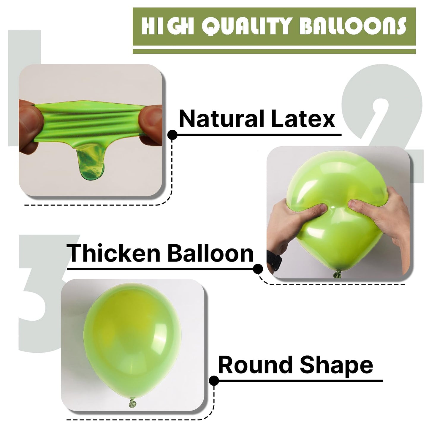PartyWoo Lime Green Balloons 100 pcs Different Sizes of 36 18 12 10 5 Inch Neon Yellowish Light Green Latex Balloon Arch Kit Garland for Graduation Halloween Summer Birthday Party Decorations Green-Y6