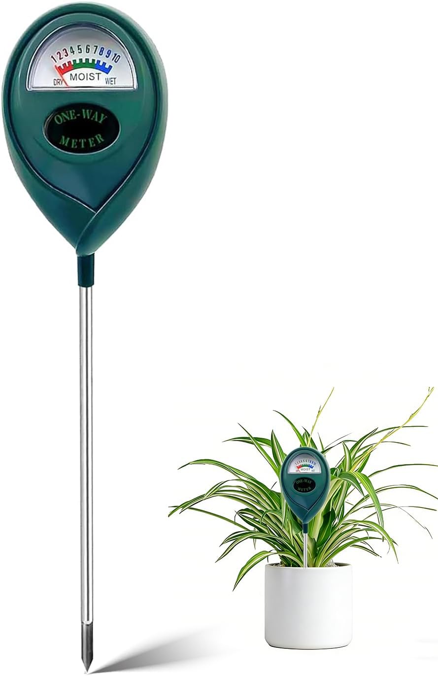 Soil Moisture Meter - Green Hygrometer Sensor for Indoor & Outdoor Plants | No Battery Required