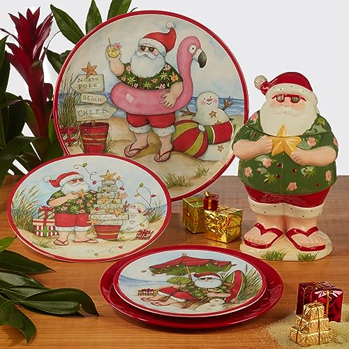 Certified International Santa's Wish Melamine 2-Piece Platter Set