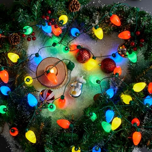 JOYIN 9-Bulb LED Light Up Christmas Necklace – 6 Modes, Variation 1