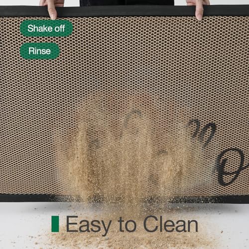 LUMI Outside Welcome Door Mat 36x59 Inch Non-Slip Rubber Durable Easy Clean Hello Variation