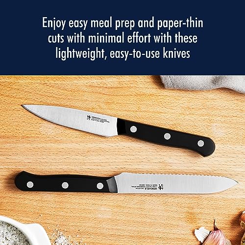 Henckels Solution 7-Piece Knife Set - Brown Handle, Razor-Sharp German Cutlery