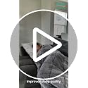 Weighted Blanket for Adults 15 lbs King Grey Sherpa Fleece 80x87 Variation of THIS listing