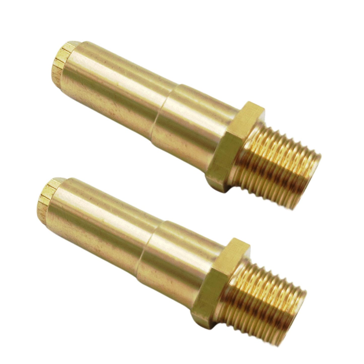 MENSI Gas Fryer Nozzle Orifice Replacement Repair Parts Size 0.043" Holes Non Universal, 1/4" NPT Male Thread, 2 Packs