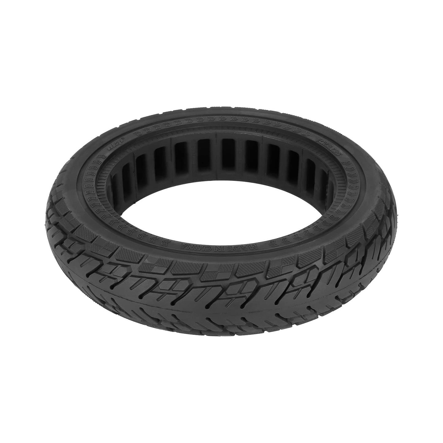 ZAITUO 10 x 2.125 Honeycomb Tire, Air pocket Non-Pneumatic Solid Tyre for Segway Ninebot F Series (F20 F25 F30 F35 F40 F65) D28U Electric Kick Scooter Wheel Parts (1)