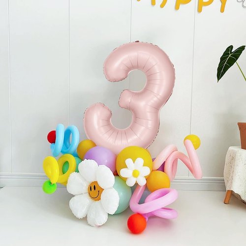 40-Inch Pink Number 3 Balloon by [Brand Name] - Perfect for 3rd Birthday Party Decorations