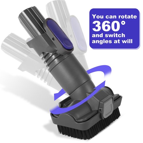 IX141 Vacuum Crevice Tool Brush Replacement Parts Compatible with Shark Pet Cordless Stick IZ162H IZ361H IX140 IX141 IZ140 IZ142 UZ145 Removable Two-in-one Tool Brush Attachments for D-Shaped Vacuum